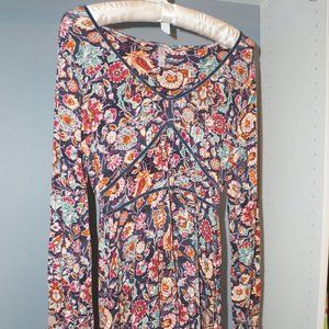 Xhilaration Multicolored Longsleeve Dress